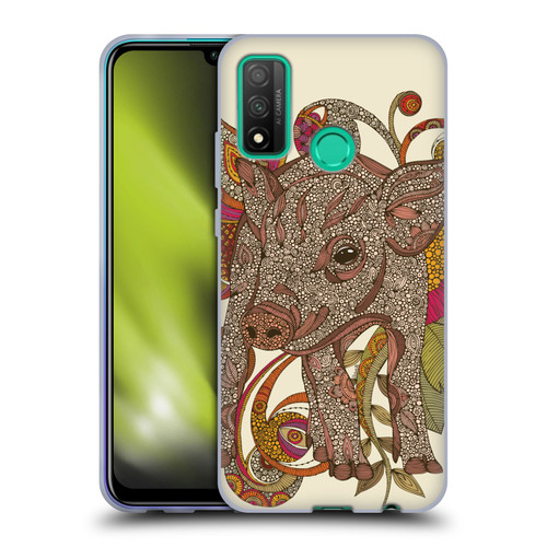Valentina Animals And Floral Pig Soft Gel Case for Huawei P Smart (2020)