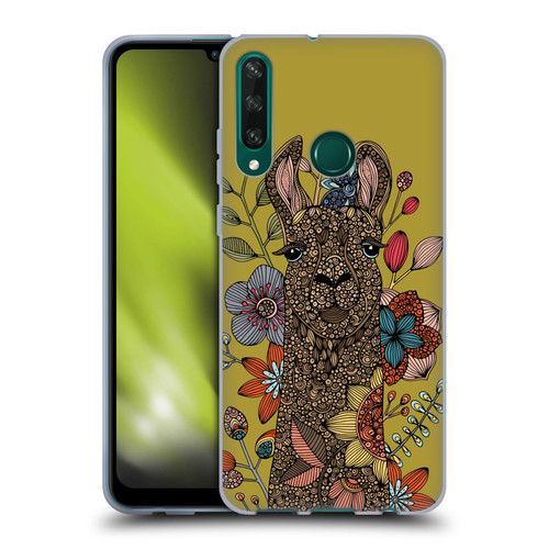 Valentina Animals And Floral Llama Soft Gel Case for Huawei Y6p