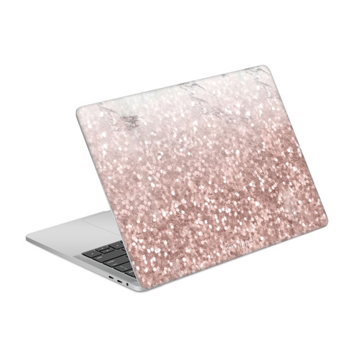Nature Magick Rose Gold Marble Glitter Sparkling Rose Gold 2 Vinyl Sticker Skin Decal Cover for Apple MacBook Pro 13" A1989 / A2159