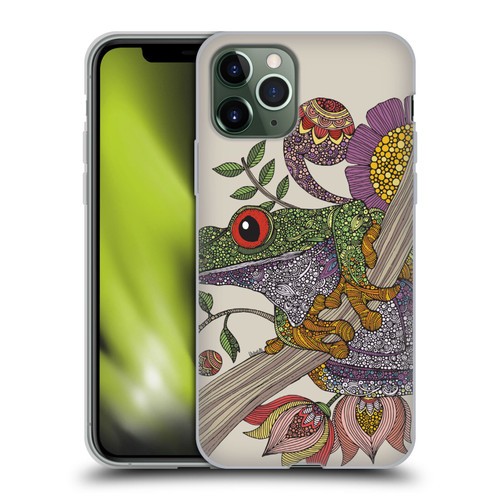 Valentina Animals And Floral Frog Soft Gel Case for Apple iPhone 11 Pro