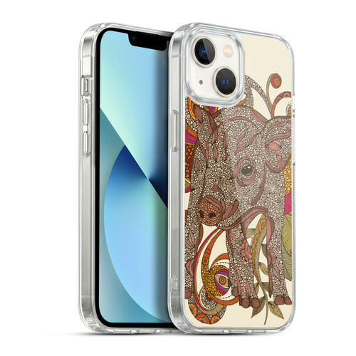 Valentina Animals And Floral Pig Soft Gel Case for Apple iPhone 13