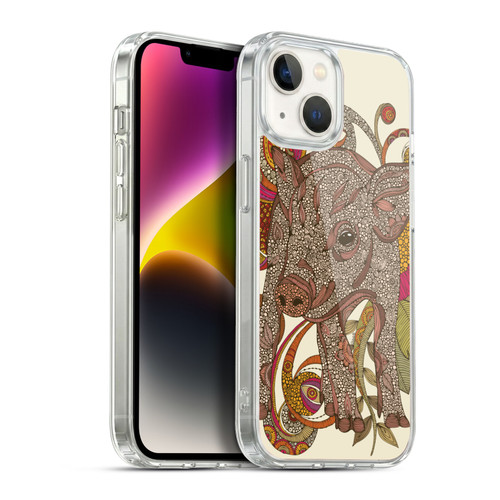 Valentina Animals And Floral Pig Soft Gel Case for Apple iPhone 14