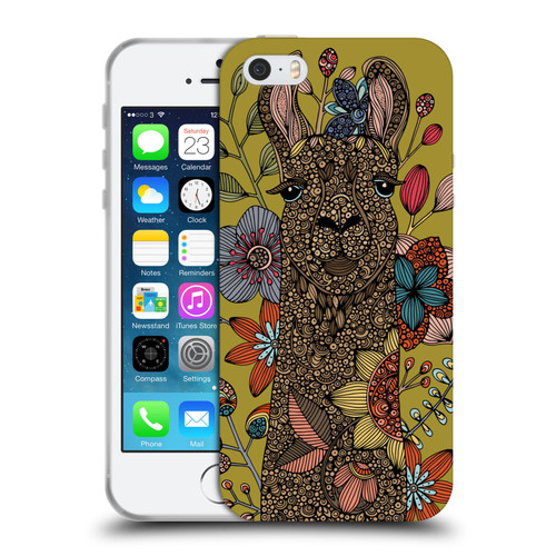 Valentina Animals And Floral Llama Soft Gel Case for Apple iPhone 5 / 5s / iPhone SE 2016