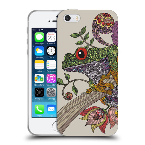 Valentina Animals And Floral Frog Soft Gel Case for Apple iPhone 5 / 5s / iPhone SE 2016