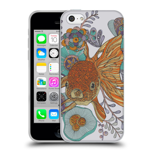 Valentina Animals And Floral Goldfish Soft Gel Case for Apple iPhone 5c