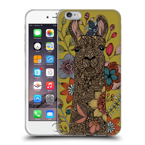 Valentina Animals And Floral Llama Soft Gel Case for Apple iPhone 6 Plus / iPhone 6s Plus