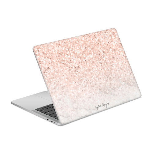 Nature Magick Rose Gold Marble Glitter Rose Gold Sparkle Vinyl Sticker Skin Decal Cover for Apple MacBook Pro 13.3" A1708