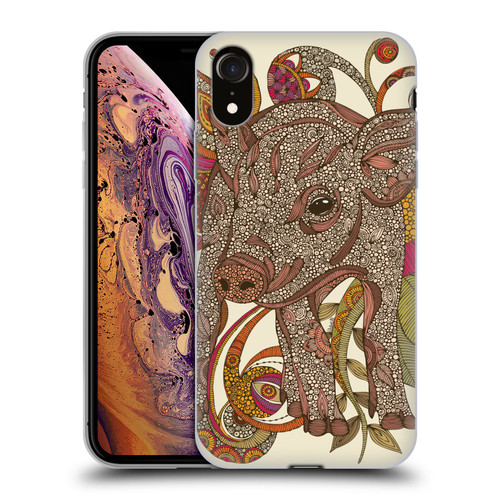 Valentina Animals And Floral Pig Soft Gel Case for Apple iPhone XR