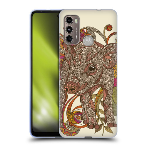 Valentina Animals And Floral Pig Soft Gel Case for Motorola Moto G60 / Moto G40 Fusion
