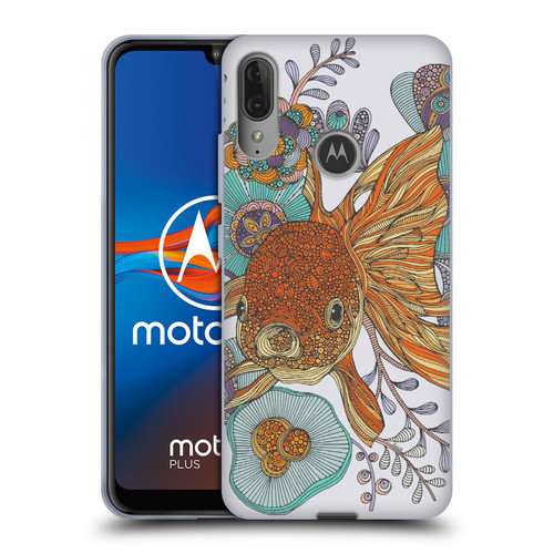 Valentina Animals And Floral Goldfish Soft Gel Case for Motorola Moto E6 Plus