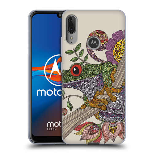 Valentina Animals And Floral Frog Soft Gel Case for Motorola Moto E6 Plus