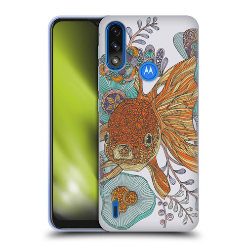 Valentina Animals And Floral Goldfish Soft Gel Case for Motorola Moto E7 Power / Moto E7i Power