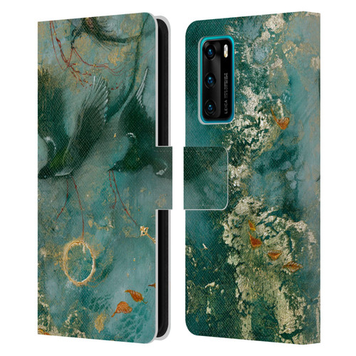 Stephanie Law Birds Three Fates Leather Book Wallet Case Cover For Huawei P40 5G