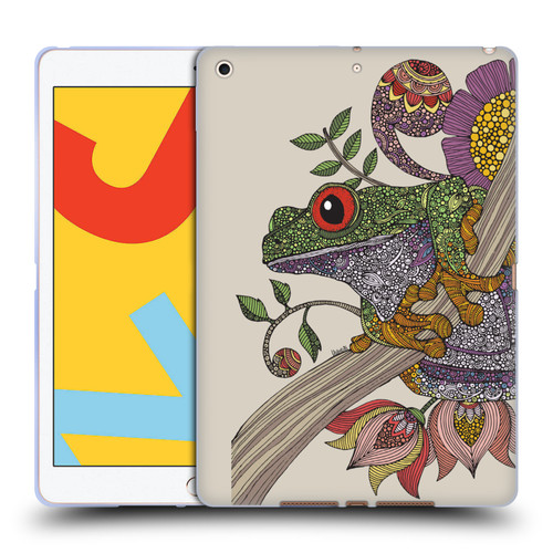 Valentina Animals And Floral Frog Soft Gel Case for Apple iPad 10.2 2019/2020/2021