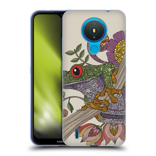 Valentina Animals And Floral Frog Soft Gel Case for Nokia 1.4