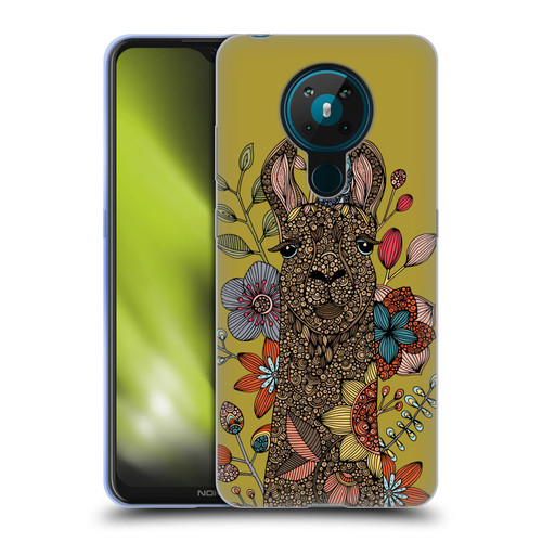 Valentina Animals And Floral Llama Soft Gel Case for Nokia 5.3