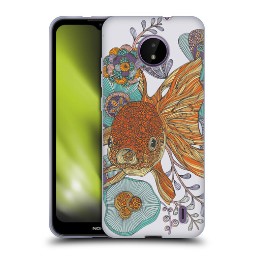Valentina Animals And Floral Goldfish Soft Gel Case for Nokia C10 / C20