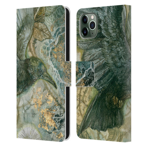 Stephanie Law Birds Detached Shadow Leather Book Wallet Case Cover For Apple iPhone 11 Pro Max