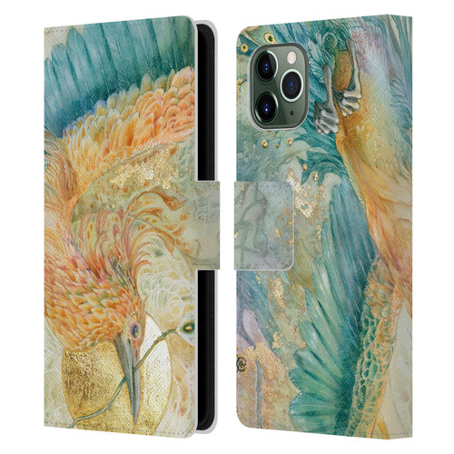 Stephanie Law Birds The Blue Above Leather Book Wallet Case Cover For Apple iPhone 11 Pro