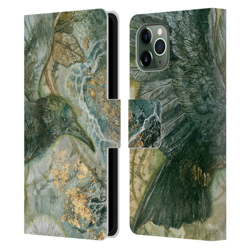 Stephanie Law Birds Detached Shadow Leather Book Wallet Case Cover For Apple iPhone 11 Pro