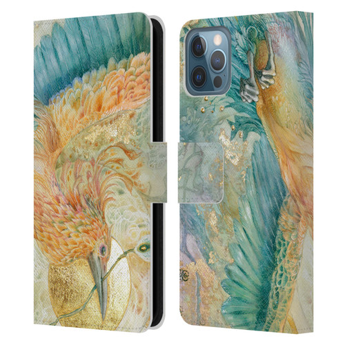 Stephanie Law Birds The Blue Above Leather Book Wallet Case Cover For Apple iPhone 12 / iPhone 12 Pro