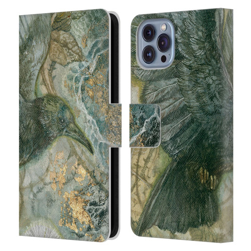Stephanie Law Birds Detached Shadow Leather Book Wallet Case Cover For Apple iPhone 14