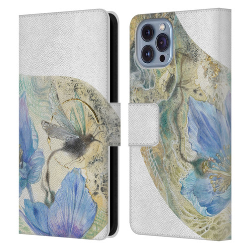 Stephanie Law Birds Flourish Leather Book Wallet Case Cover For Apple iPhone 14