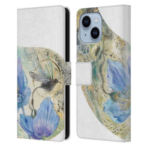 Stephanie Law Birds Flourish Leather Book Wallet Case Cover For Apple iPhone 14 Plus