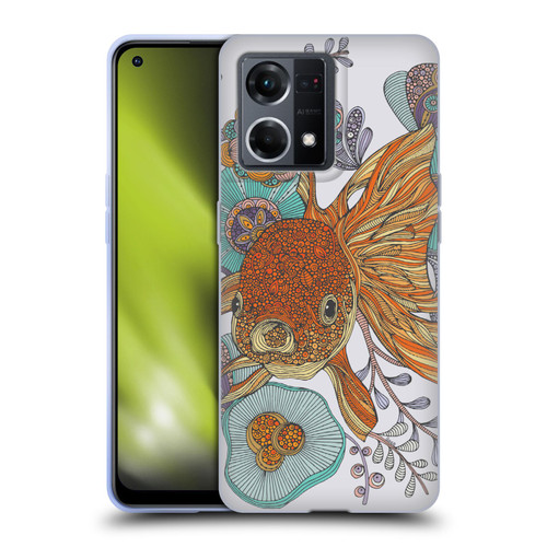 Valentina Animals And Floral Goldfish Soft Gel Case for OPPO Reno8 4G