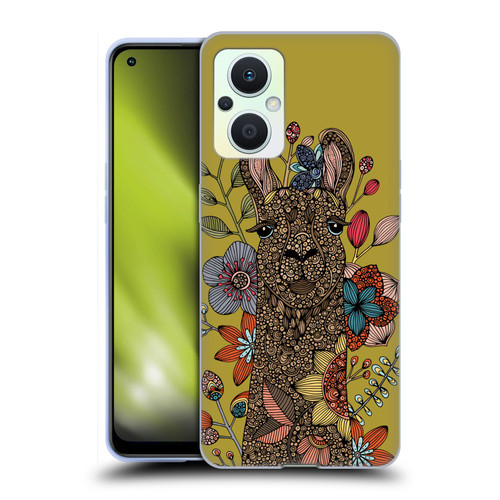 Valentina Animals And Floral Llama Soft Gel Case for OPPO Reno8 Lite