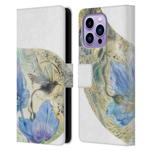 Stephanie Law Birds Flourish Leather Book Wallet Case Cover For Apple iPhone 14 Pro Max