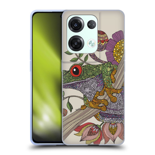 Valentina Animals And Floral Frog Soft Gel Case for OPPO Reno8 Pro
