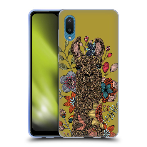 Valentina Animals And Floral Llama Soft Gel Case for Samsung Galaxy A02/M02 (2021)