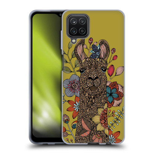 Valentina Animals And Floral Llama Soft Gel Case for Samsung Galaxy A12 (2020)