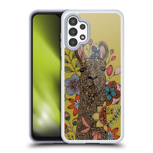 Valentina Animals And Floral Llama Soft Gel Case for Samsung Galaxy A13 (2022)