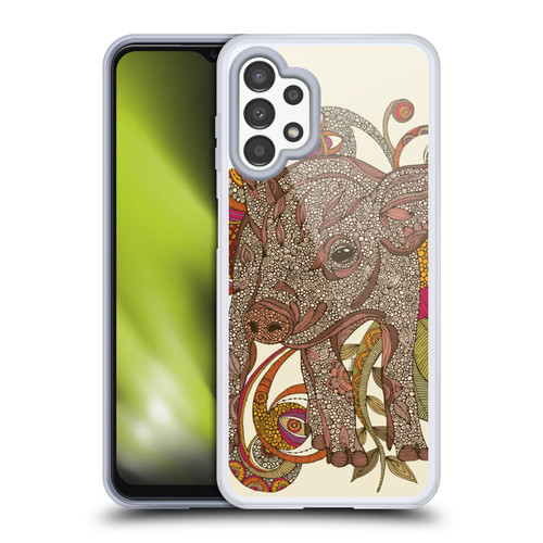 Valentina Animals And Floral Pig Soft Gel Case for Samsung Galaxy A13 (2022)