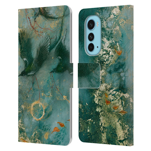 Stephanie Law Birds Three Fates Leather Book Wallet Case Cover For Motorola Edge (2022)
