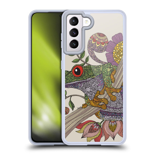 Valentina Animals And Floral Frog Soft Gel Case for Samsung Galaxy S21 5G
