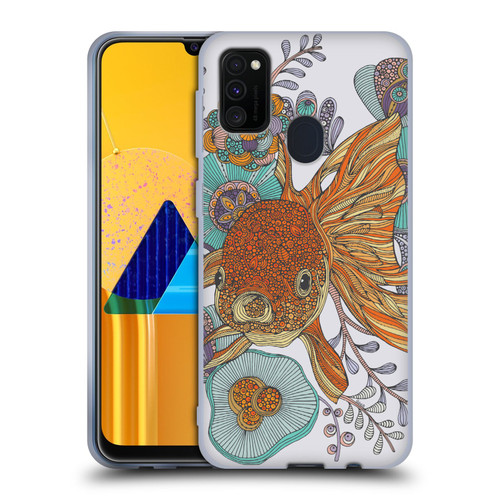 Valentina Animals And Floral Goldfish Soft Gel Case for Samsung Galaxy M30s (2019)/M21 (2020)