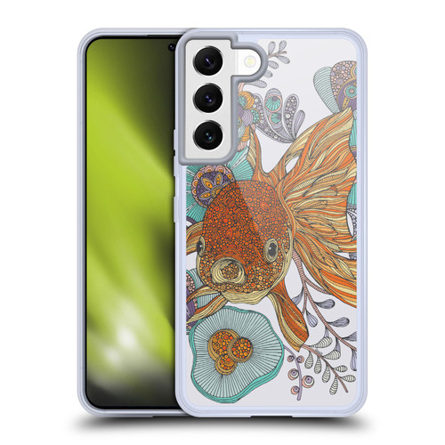 Valentina Animals And Floral Goldfish Soft Gel Case for Samsung Galaxy S22 5G