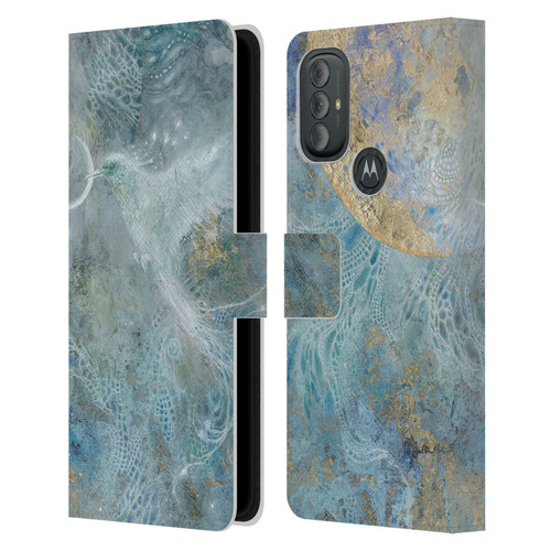 Stephanie Law Birds Silvers Of The Moon Leather Book Wallet Case Cover For Motorola Moto G10 / Moto G20 / Moto G30