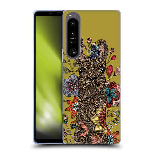 Valentina Animals And Floral Llama Soft Gel Case for Sony Xperia 1 IV