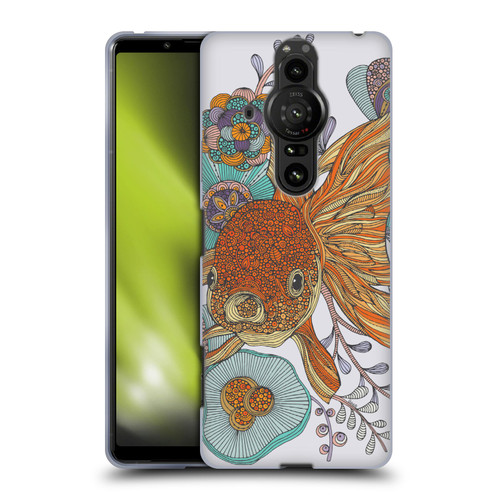 Valentina Animals And Floral Goldfish Soft Gel Case for Sony Xperia Pro-I