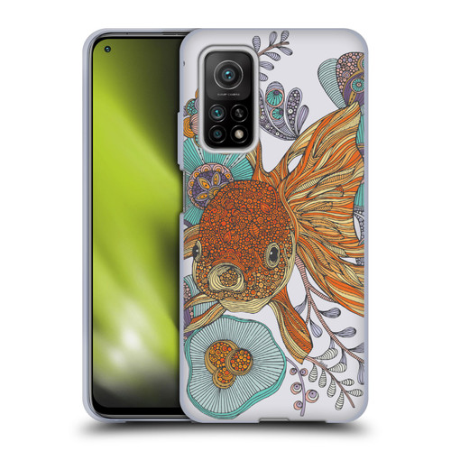 Valentina Animals And Floral Goldfish Soft Gel Case for Xiaomi Mi 10T 5G