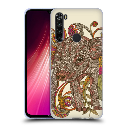 Valentina Animals And Floral Pig Soft Gel Case for Xiaomi Redmi Note 8T