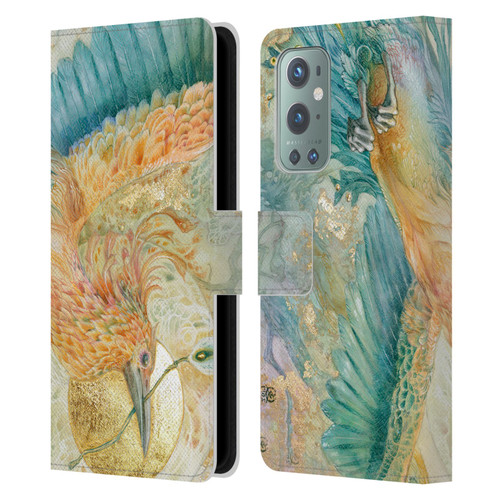 Stephanie Law Birds The Blue Above Leather Book Wallet Case Cover For OnePlus 9