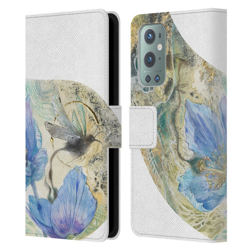 Stephanie Law Birds Flourish Leather Book Wallet Case Cover For OnePlus 9