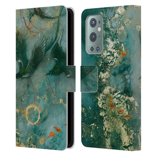 Stephanie Law Birds Three Fates Leather Book Wallet Case Cover For OnePlus 9