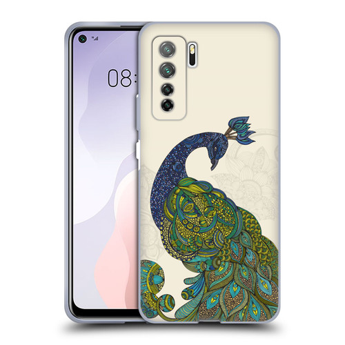 Valentina Birds Peacock Tail Soft Gel Case for Huawei Nova 7 SE/P40 Lite 5G