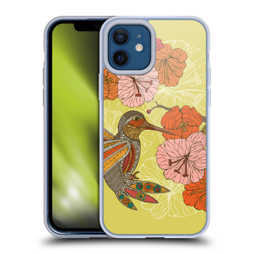 Valentina Birds Hummingbird Flower Soft Gel Case for Apple iPhone 12 / iPhone 12 Pro